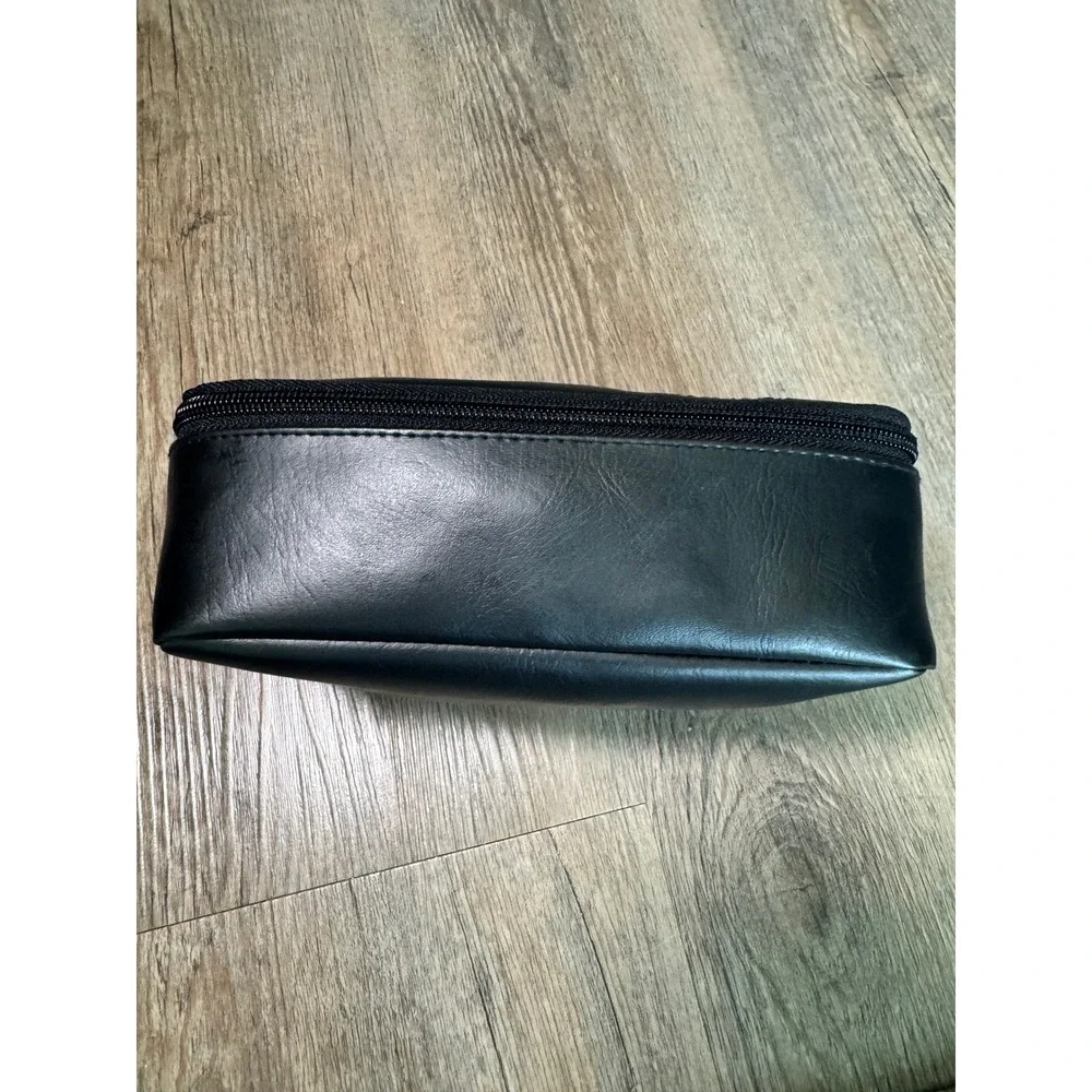 BMW Black Faux‎ Leather First Aid Kit Pouch Zippered Automotive Organizer Bag